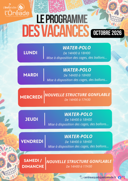 img - Le programme des vacances d’octobre